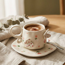 Porcelain Mug & Saucer